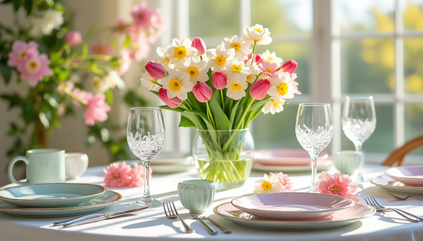 découvrez nos conseils pour créer une table de printemps à la fois lumineuse et élégante. apprenez à choisir les bonnes couleurs, les accessoires raffi nés et les arrangements floraux qui apporteront une touche de fraîcheur et d’harmonie à vos repas printaniers.