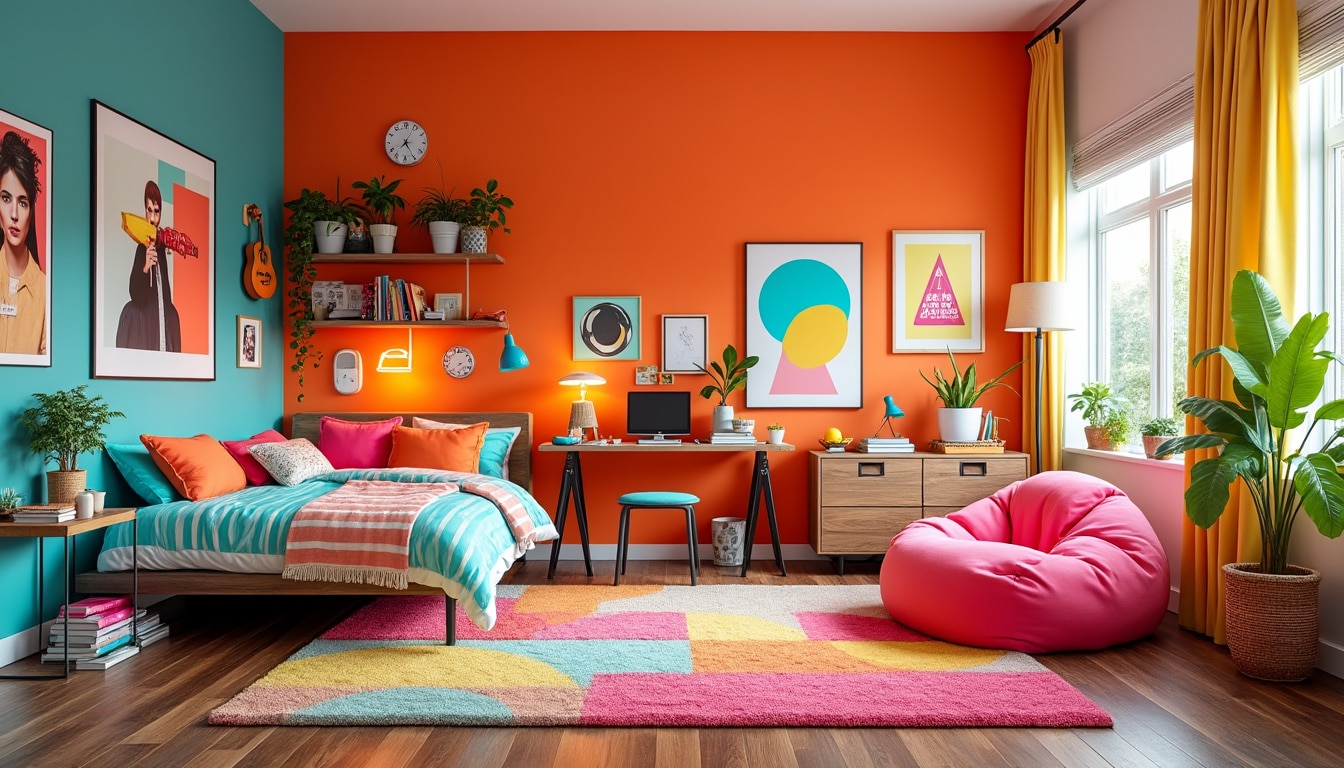 découvrez des idées de décoration audacieuse pour personnaliser la chambre de votre adolescent. transformez son espace avec des couleurs vibrantes, des meubles modernes et des accessoires uniques qui reflètent sa personnalité et ses passions. inspirez-vous de tendances contemporaines pour créer un environnement à la fois tendance et fonctionnel.